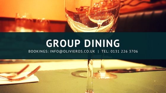Group dining in Edinburgh 